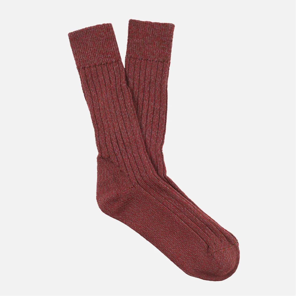 Sloeberry Wool Marl Socks sold by William Crabtree & Sons