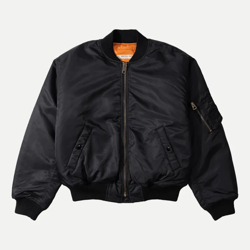 UNIVERSAL MA-1 BOMBER JACKET - BLACK sold by Universal Surplus