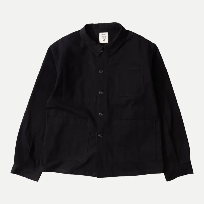 UNIVERSAL FRENCH ARMY WORK JACKET - BLACK made by Universal Surplus
