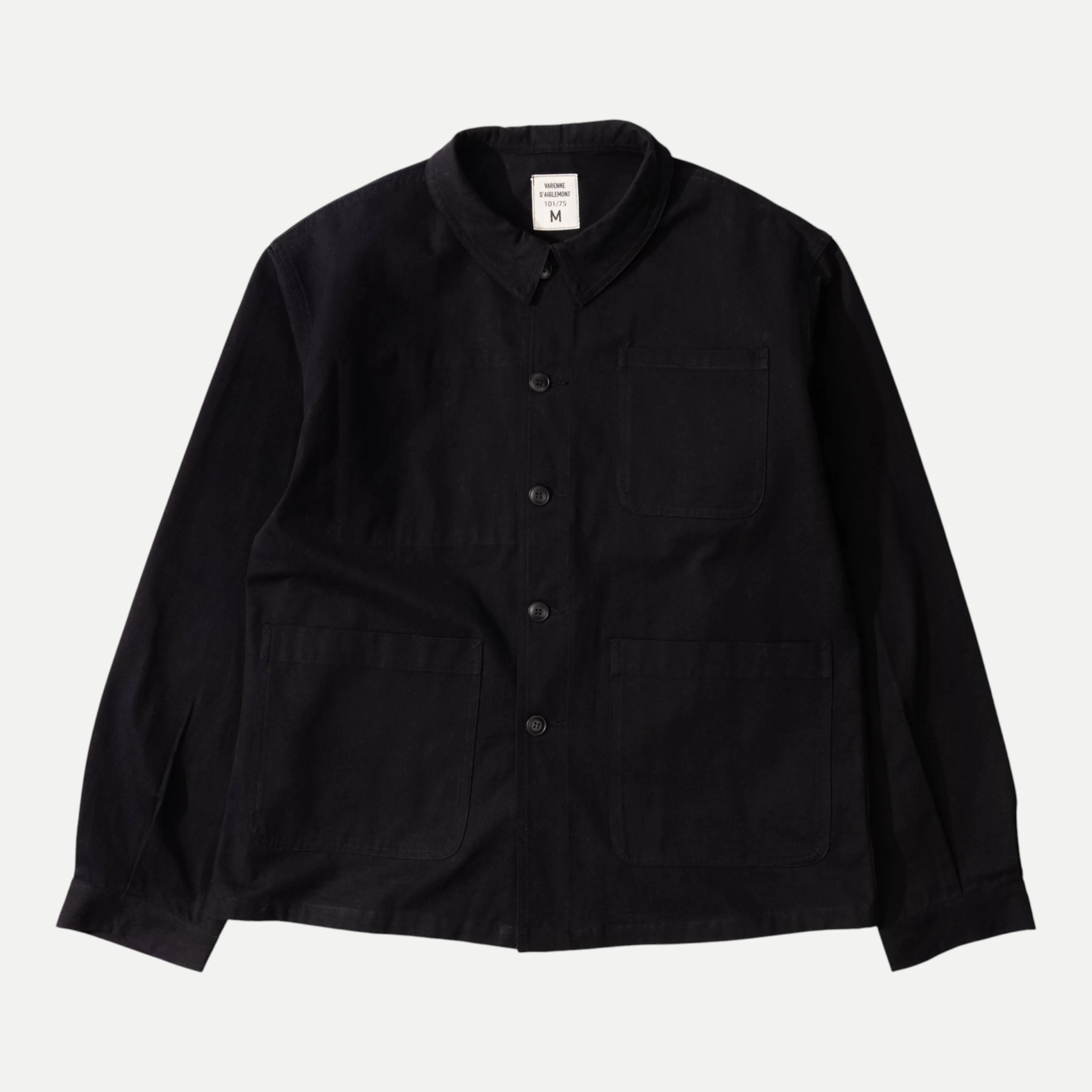 UNIVERSAL FRENCH ARMY WORK JACKET - BLACK sold by Universal Surplus