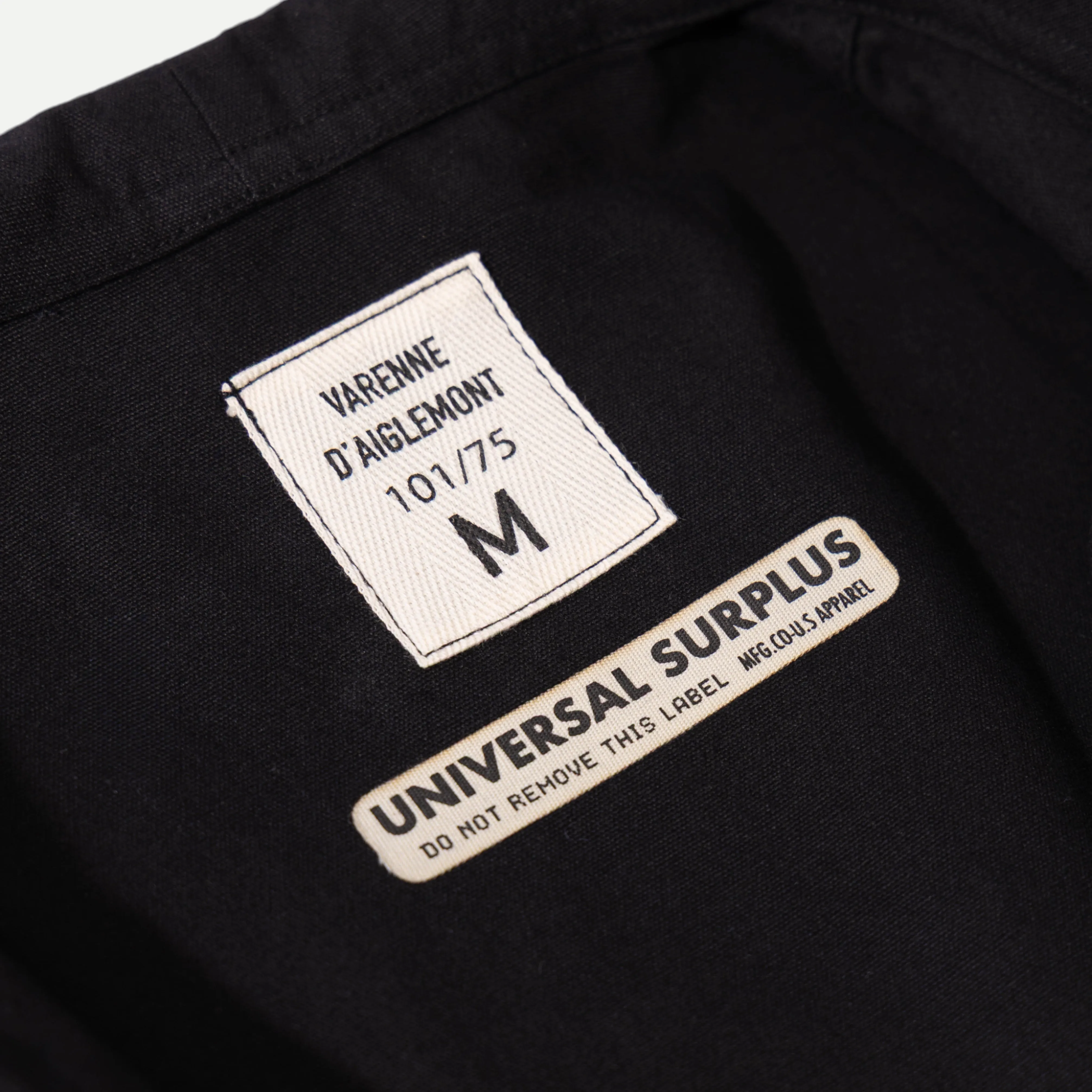 UNIVERSAL FRENCH ARMY WORK JACKET - BLACK sold by Universal Surplus product image thumbnail 4