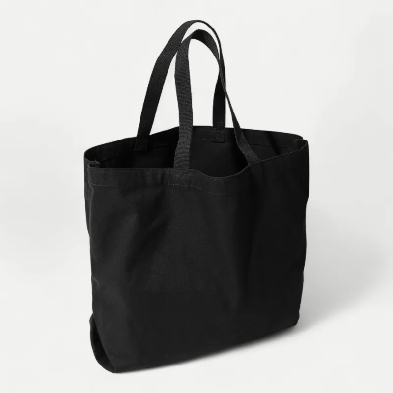 DUCK CANVAS TOTE BAG - BLACK sold by Universal Surplus