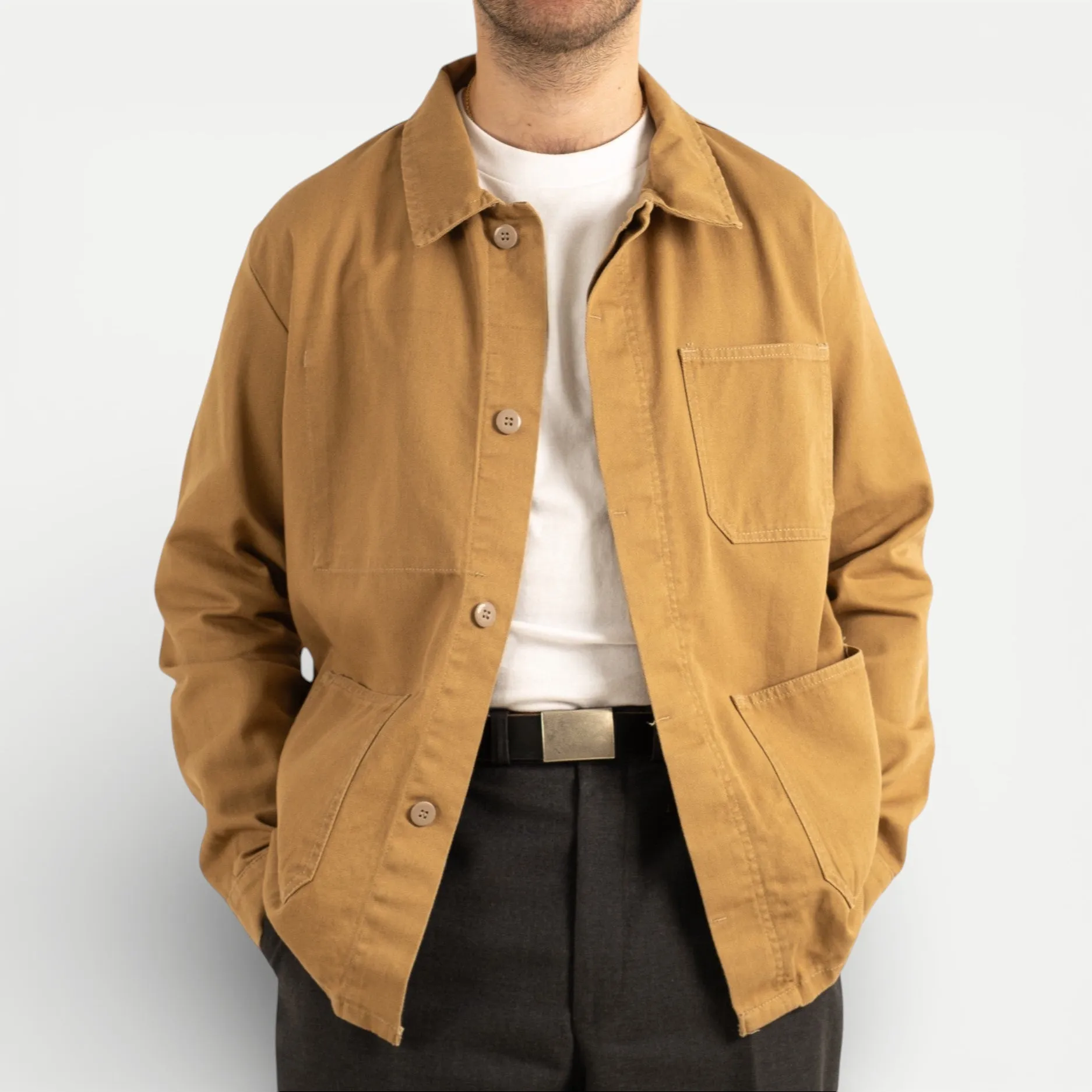 FRENCH CHORE JACKET - SAND sold by Universal Surplus product image thumbnail 2