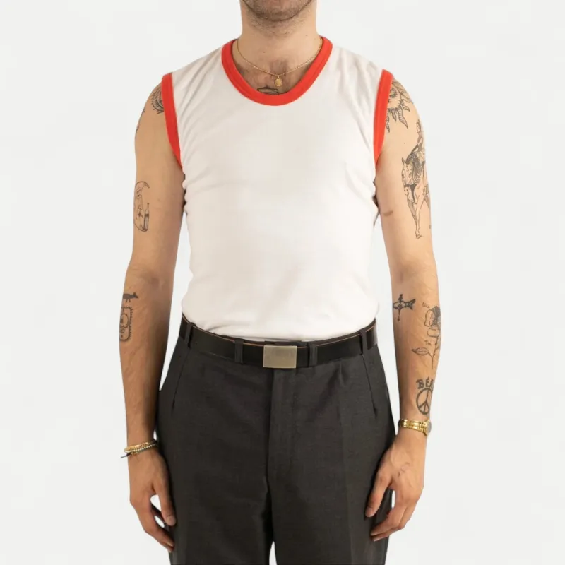 BRITISH ARMY TRAINING TANK TOP - RED TRIM sold by Universal Surplus