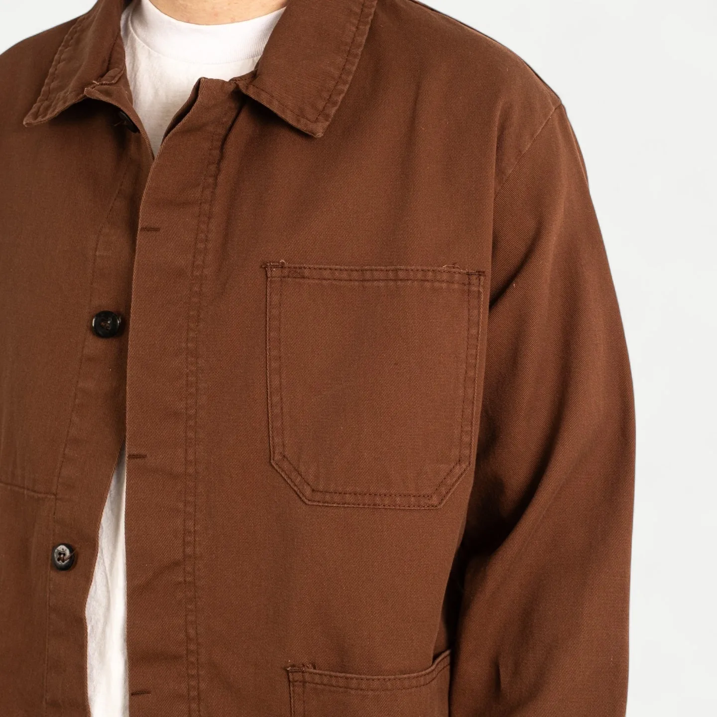 FRENCH CHORE JACKET - BROWN sold by Universal Surplus product image thumbnail 3