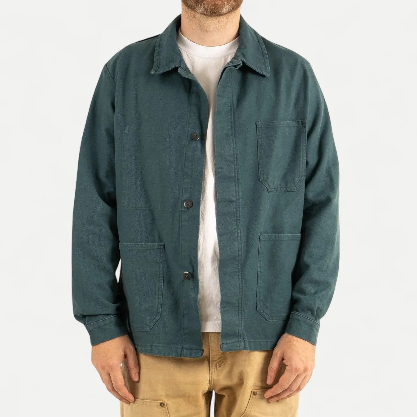 FRENCH CHORE JACKET - DARK GREEN sold by Universal Surplus