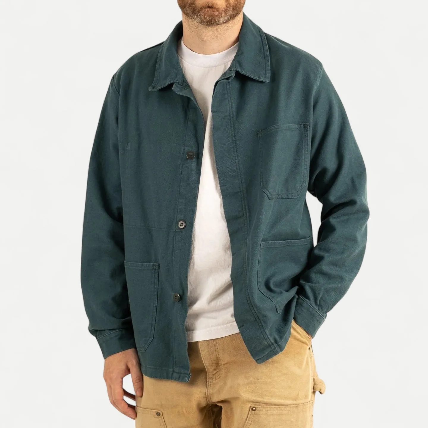 FRENCH CHORE JACKET - DARK GREEN sold by Universal Surplus product image thumbnail 2