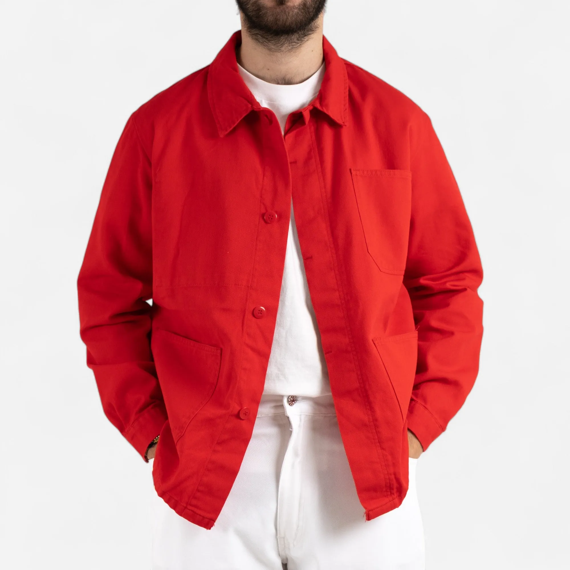 FRENCH CHORE JACKET - RED sold by Universal Surplus product image thumbnail 3