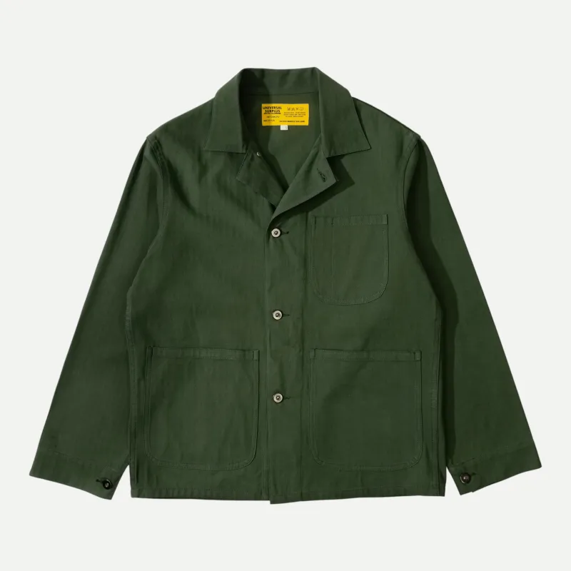UNIVERSAL AMERICAN WORK JACKET - FOREST GREEN made by Universal Surplus