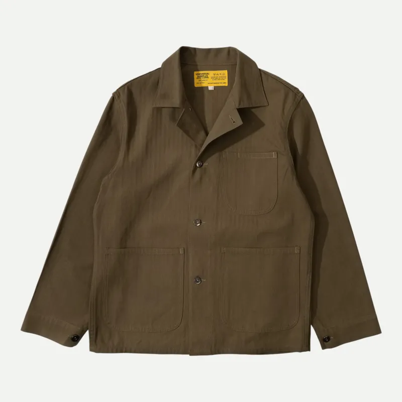 UNIVERSAL AMERICAN WORK JACKET - BROWN made by Universal Surplus