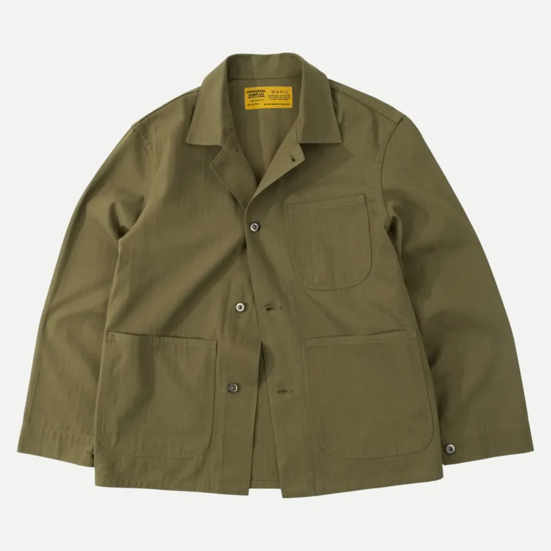 UNIVERSAL AMERICAN WORK JACKET - OLIVE GREEN made by Universal Surplus