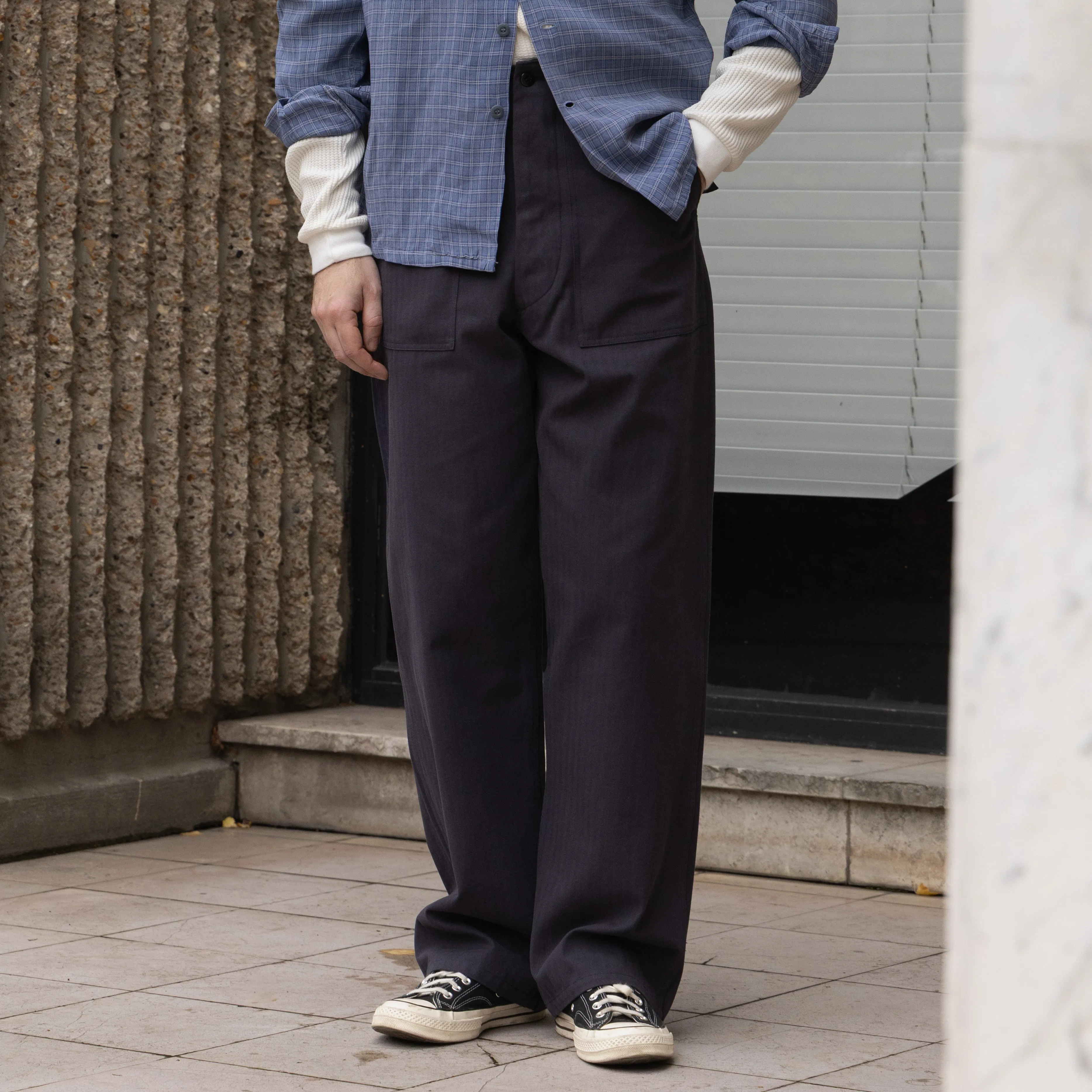 UNIVERSAL HBT FATIGUE PANTS - NAVY BLUE sold by Universal Surplus product image thumbnail 2