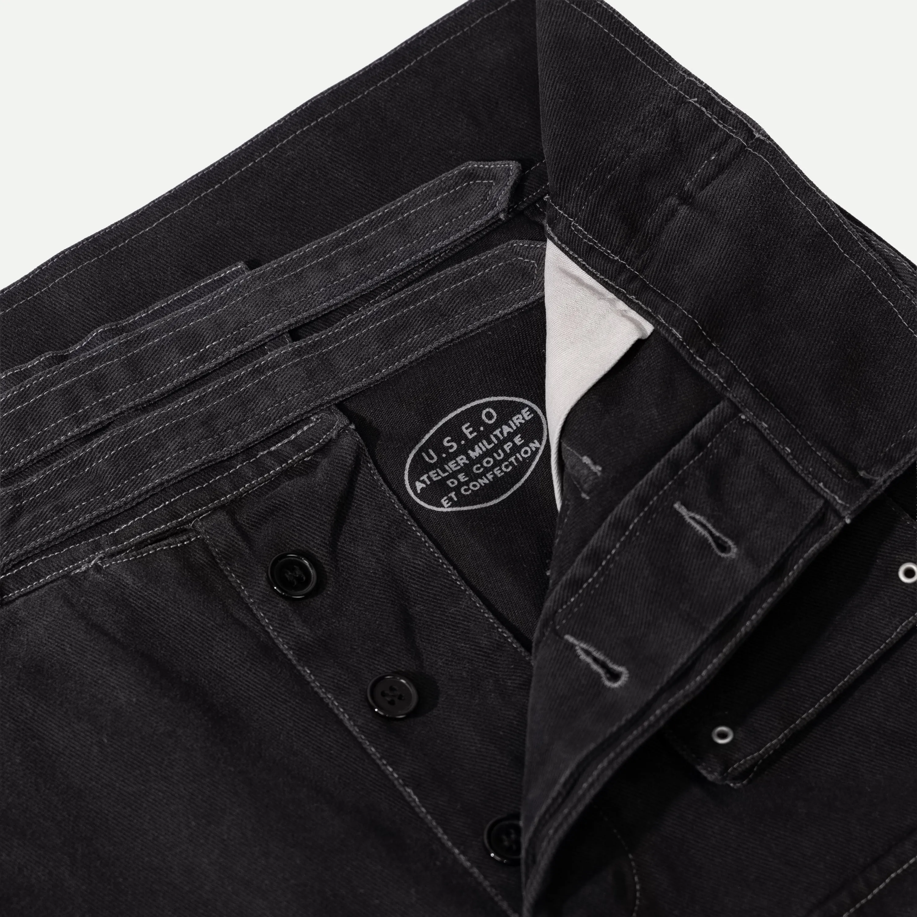 UNIVERSAL FRENCH PARATROOPER PANTS - BLACK sold by Universal Surplus product image thumbnail 5