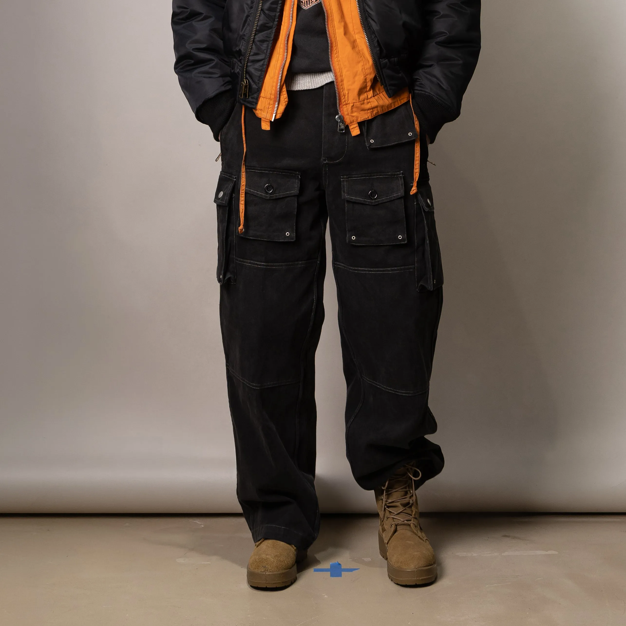 UNIVERSAL FRENCH PARATROOPER PANTS - BLACK sold by Universal Surplus product image thumbnail 2