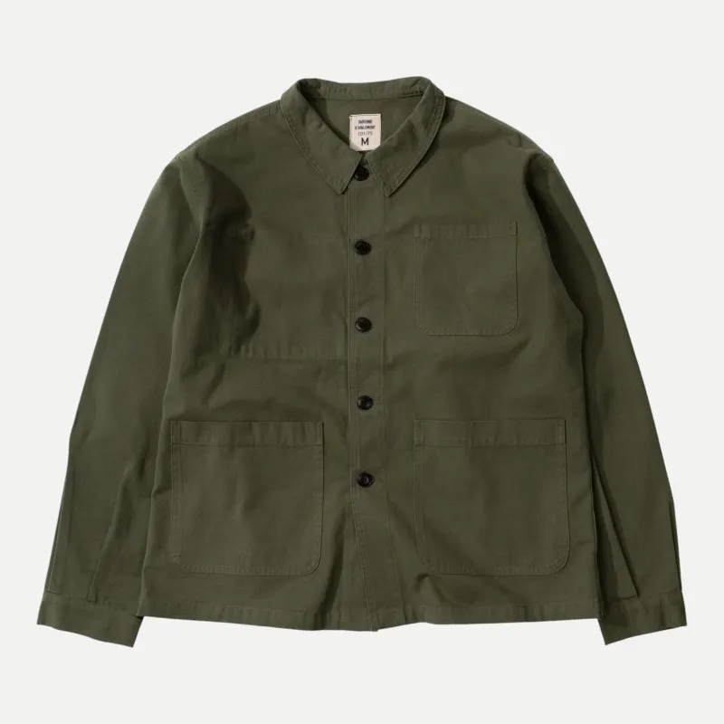 UNIVERSAL FRENCH ARMY WORK JACKET - OLIVE GREEN made by Universal Surplus