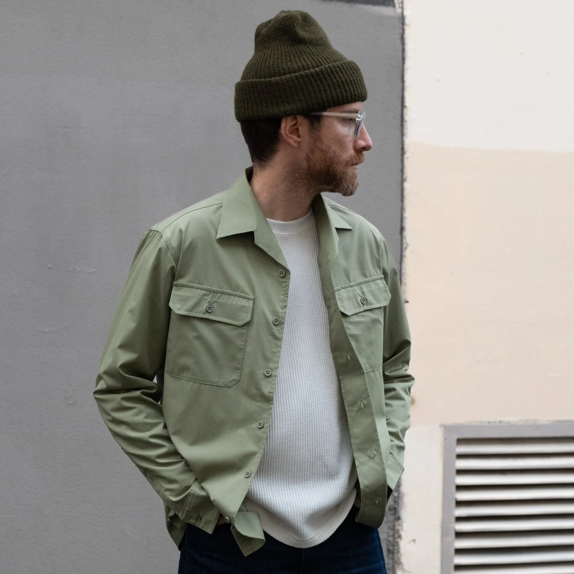 UNIVERSAL CAMP COLLAR SHIRT - GREEN sold by Universal Surplus product image thumbnail 2