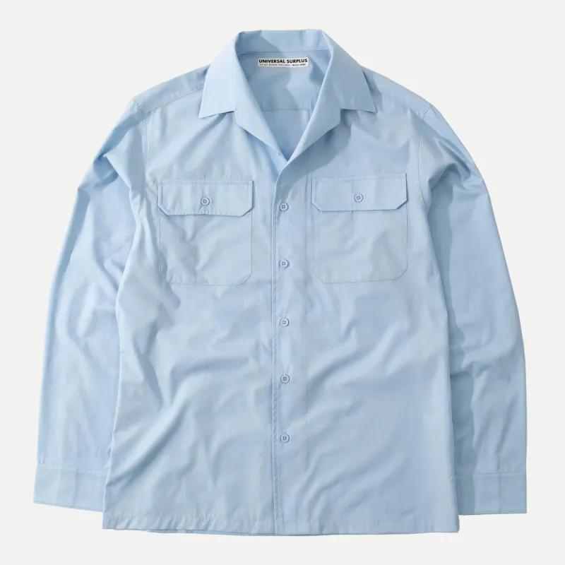 UNIVERSAL CAMP COLLAR SHIRT - LIGHT BLUE made by Universal Surplus