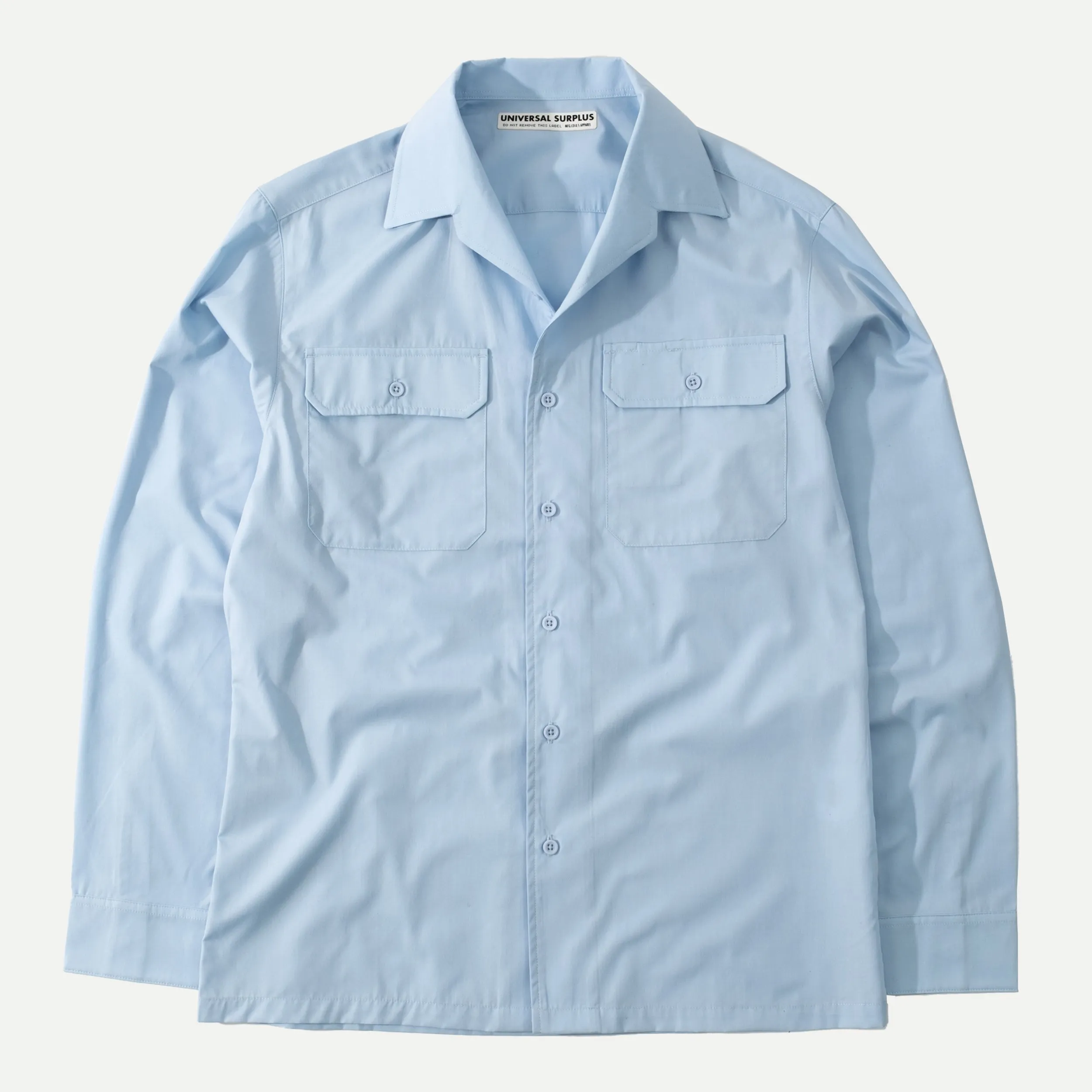 UNIVERSAL CAMP COLLAR SHIRT - LIGHT BLUE sold by Universal Surplus