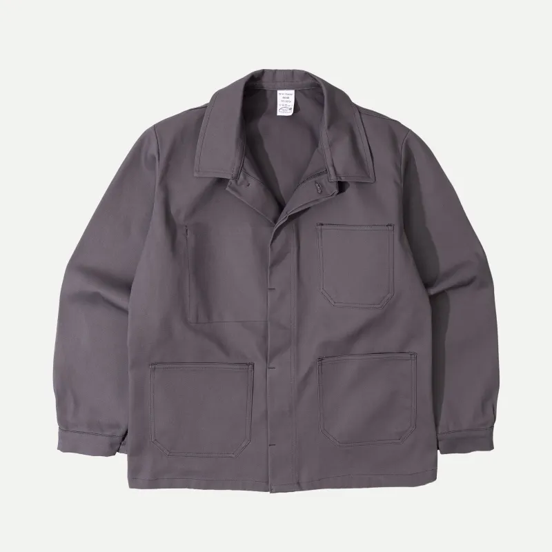 FRENCH CHORE JACKET - GREY made by Universal Surplus