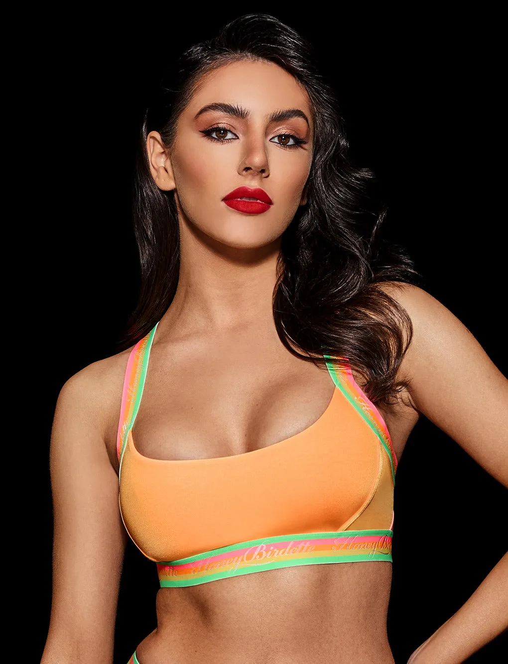 Essentials Orange Crop Top sold by Honey Birdette product image thumbnail 2