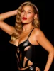 Davina Black Bustier sold by Honey Birdette