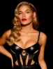 Davina Black Bustier sold by Honey Birdette