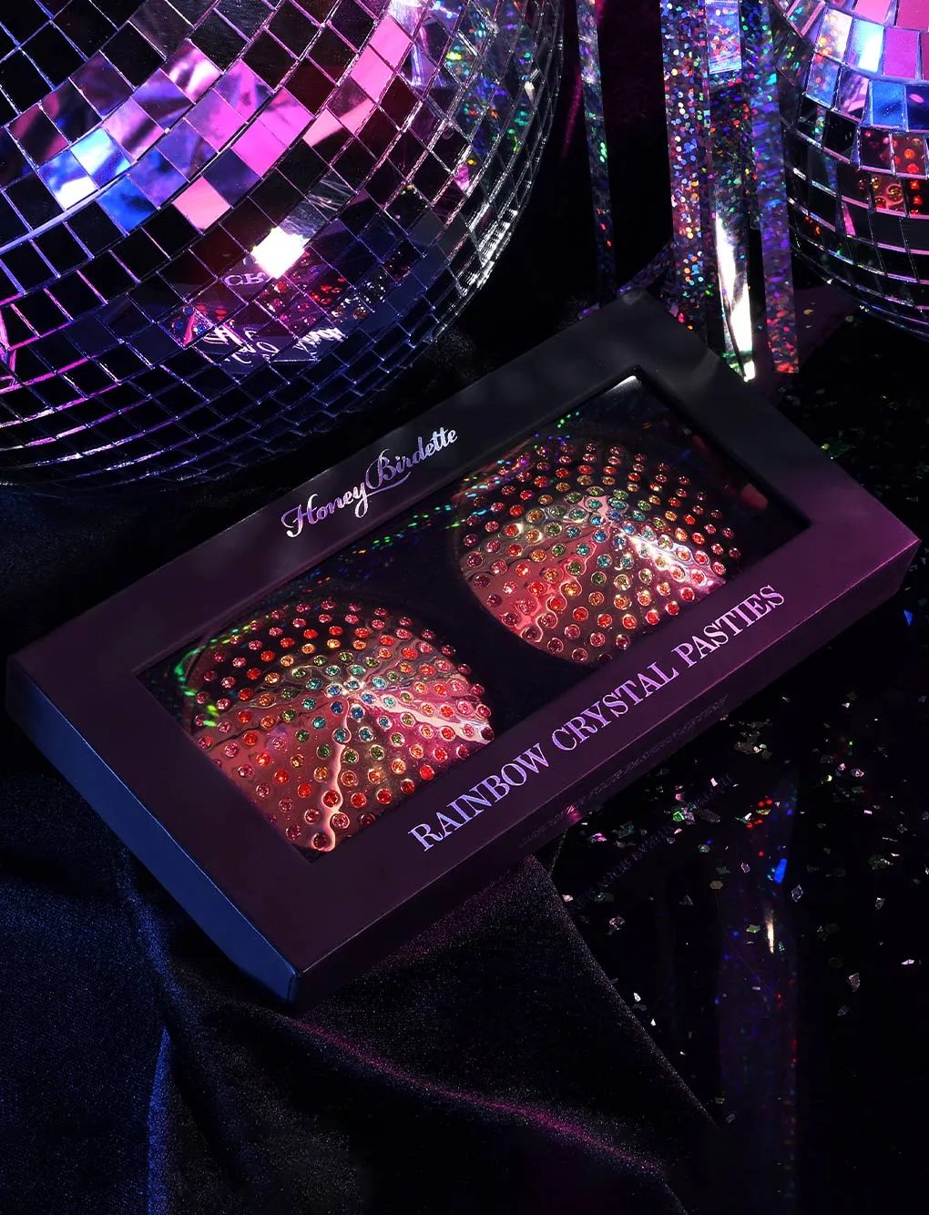 Rainbow Crystal Pasties sold by Honey Birdette