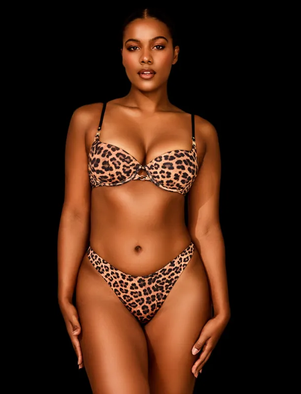 Everyday Smooths Leopard Push Up Bra sold by Honey Birdette