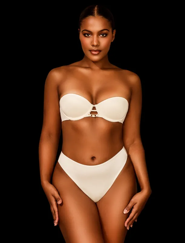 Everyday Smooths Ivory Strapless Push Up Bra sold by Honey Birdette
