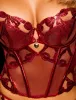 Margot Red Bustier sold by Honey Birdette