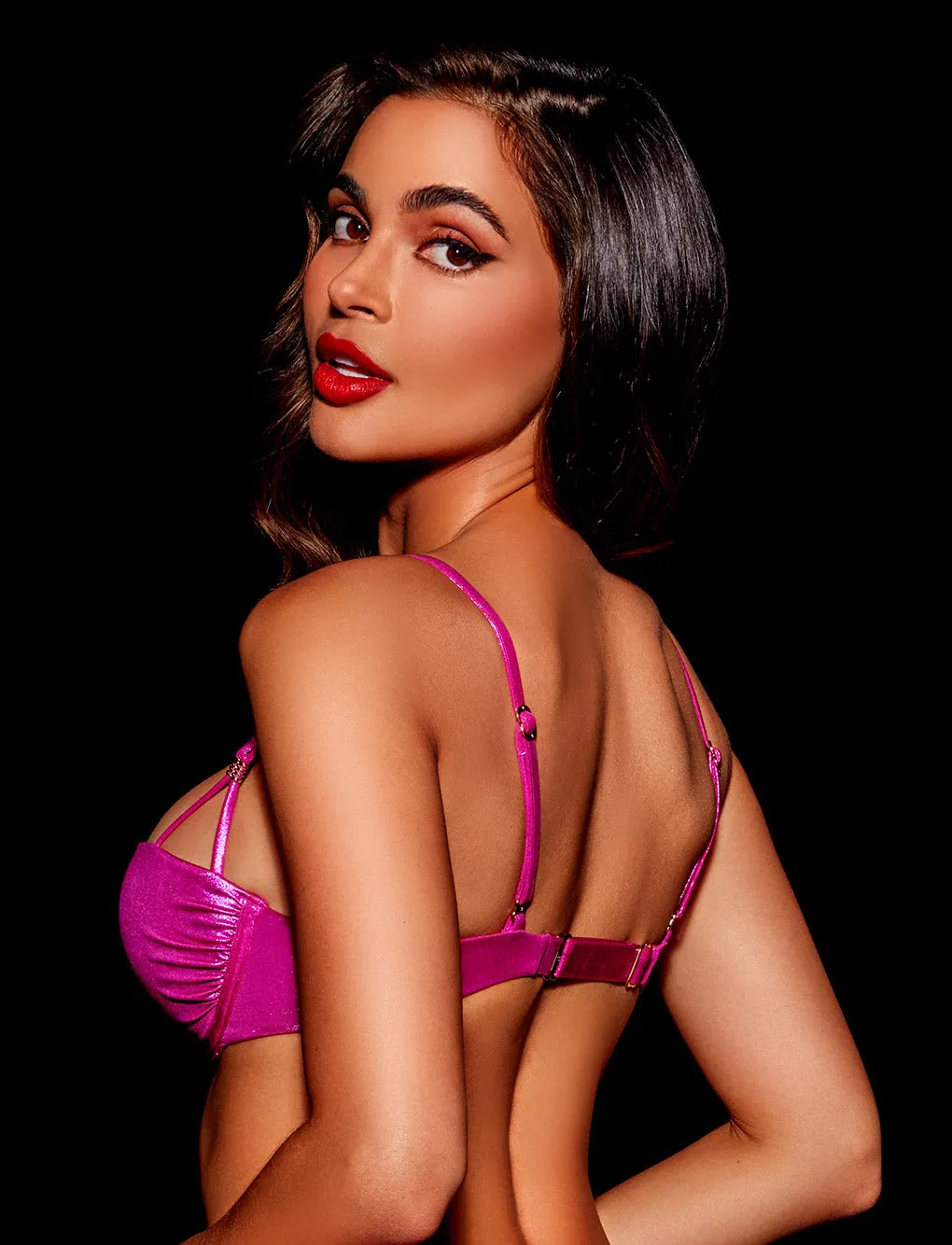 Ziva Pink Push Up Bikini Top sold by Honey Birdette product image thumbnail 3