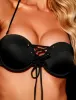 Iris Black Underwire Bikini Top sold by Honey Birdette