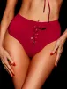 Iris Red High-Waisted Bikini Bottom sold by Honey Birdette