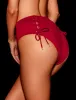 Iris Red High-Waisted Bikini Bottom sold by Honey Birdette