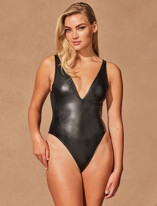 Emily Nero Bodysuit sold by Honey Birdette