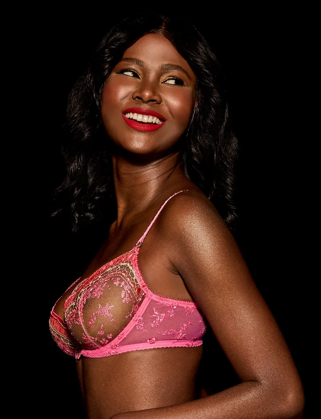 Meika Pink Bra sold by Honey Birdette product image thumbnail 5