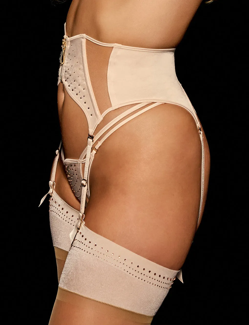 Crystal Champagne Suspender sold by Honey Birdette product image thumbnail 4