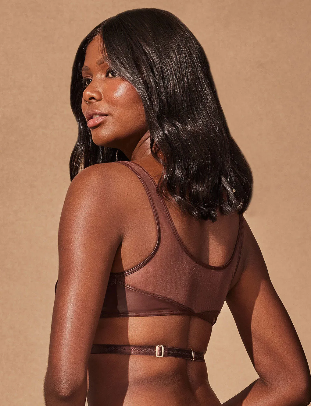 Emily Deep Mahogany Bralette sold by Honey Birdette product image thumbnail 3