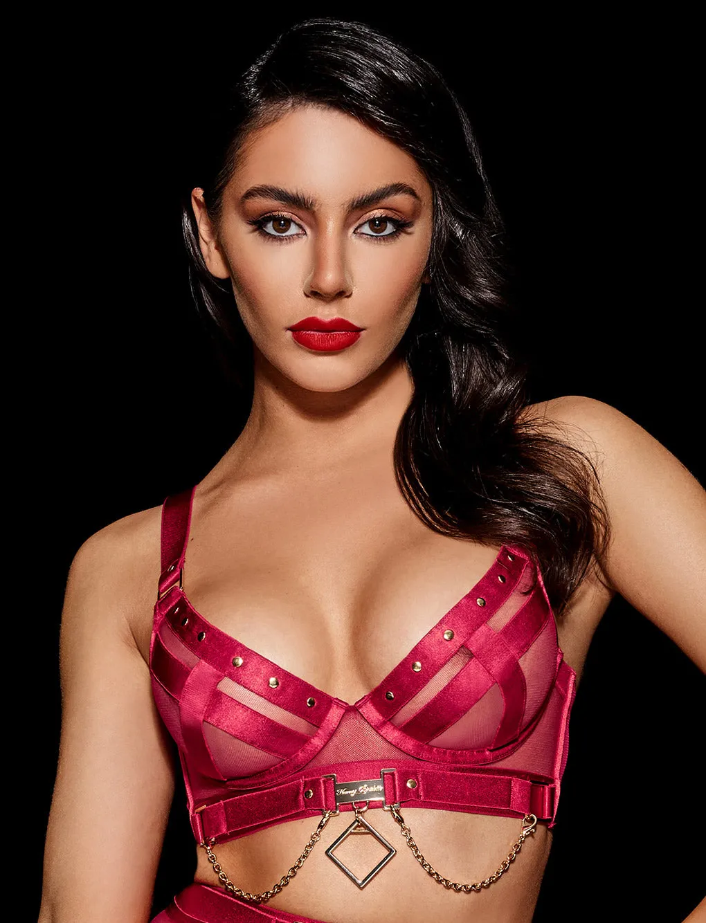 Indria Red Bra sold by Honey Birdette product image thumbnail 3