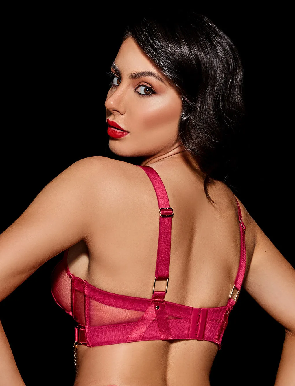 Indria Red Bra sold by Honey Birdette product image thumbnail 4