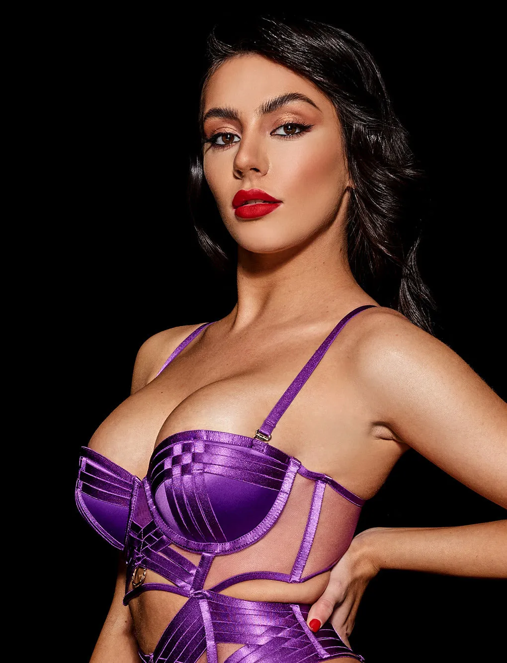 Tamara Purple Bra sold by Honey Birdette product image thumbnail 5