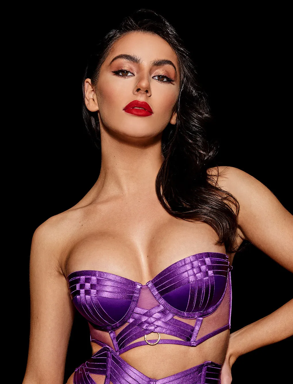Tamara Purple Bra sold by Honey Birdette product image thumbnail 2