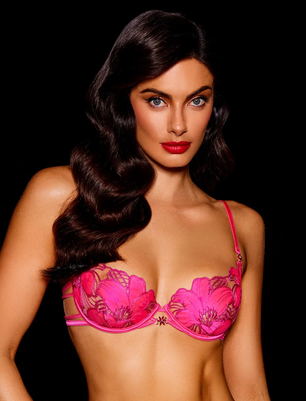 Allie Hot Pink 3 Piece Lingerie Set sold by Honey Birdette product image thumbnail 4