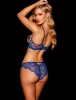 Whitney French Navy Bra & Bottom Lingerie Set sold by Honey Birdette