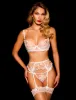 Charlotta Ivory Suspender sold by Honey Birdette