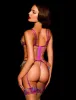 Solange Rainbow Bustier & Bottom Lingerie Set sold by Honey Birdette