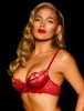 Charlotta Red Bra sold by Honey Birdette