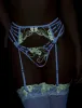 Valeria Glow Suspender sold by Honey Birdette