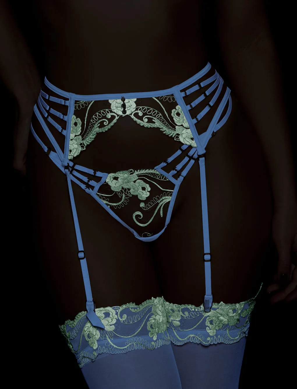 Valeria Glow Suspender sold by Honey Birdette product image thumbnail 2