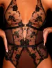 Whitney Black Bodysuit sold by Honey Birdette